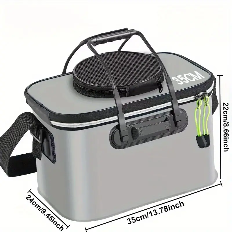 waterproof eva fishing bucket portable multi use live fish waterproof eva fishing bucket portable multi use live fish